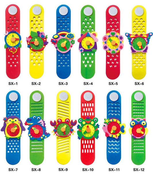 3D EVA Foam Watch Kit | Cartoon Clock | 2 4 6 Pieces | Toylandeu™