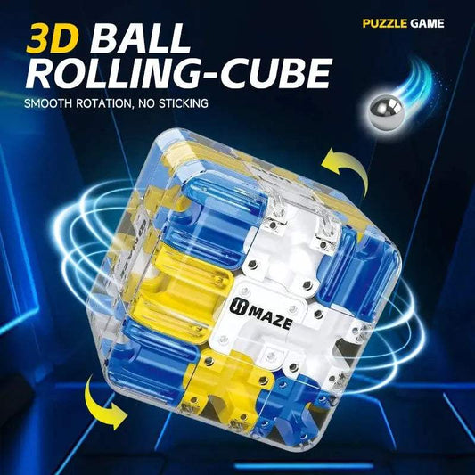3D Maze Magic Cube Fidgeting Toys Kids Labyrinth Creative Puzzle Intelligence Cube Logical Thinking Anti Stress Educational Toys - ToylandEU