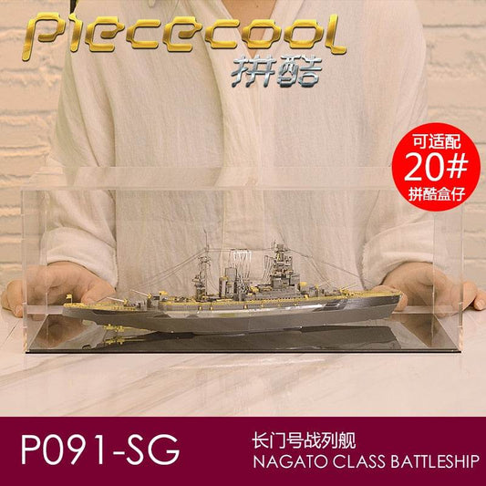 3D Metallic Nagato Class Battleship Model Puzzle Kit - Perfect Gift for Military Enthusiasts - ToylandEU