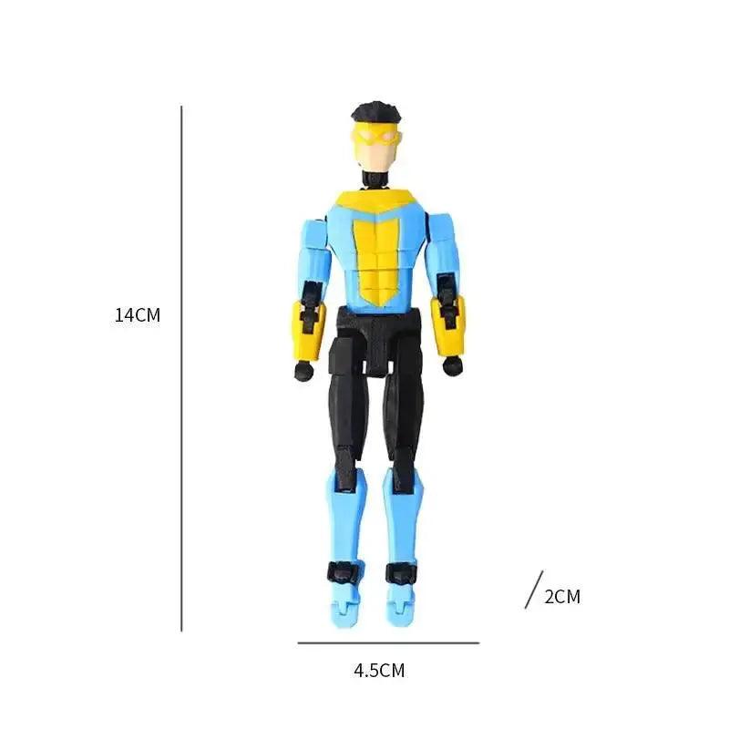3D Printed Action Figure Movable Blue Invincible T13 - ToylandEU™