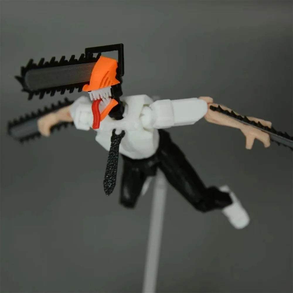 3D Printed Chainsaw Man Action Figure Posable - ToylandEU™