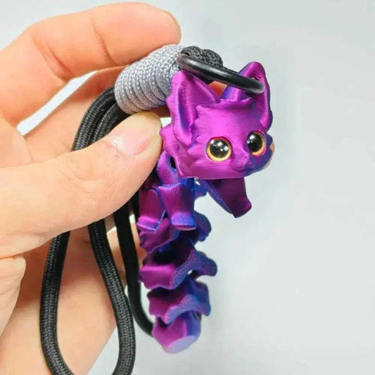 3D Printed Cute Fox Ornament Model with Movable Joints - ToylandEU
