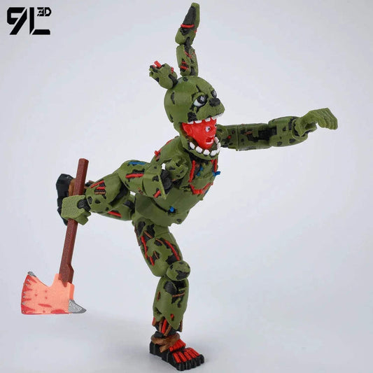 3D Printed FNAF Springtrap Action Figure Collectible - ToylandEU