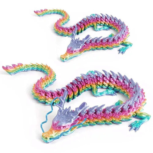 3D Printed Fully Articulated Dragon Ornament Set For Desk Display - ToylandEU