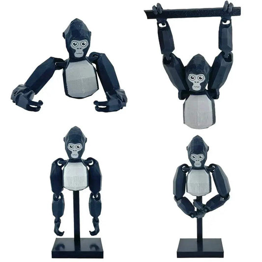 3D Printed Gorilla Monkey Figurines For Cute Desktop Decor - ToylandEU