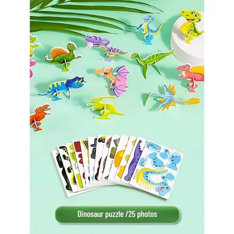 3D Puzzle For Kids Animal Paper Toy Educational Fun - ToylandEU