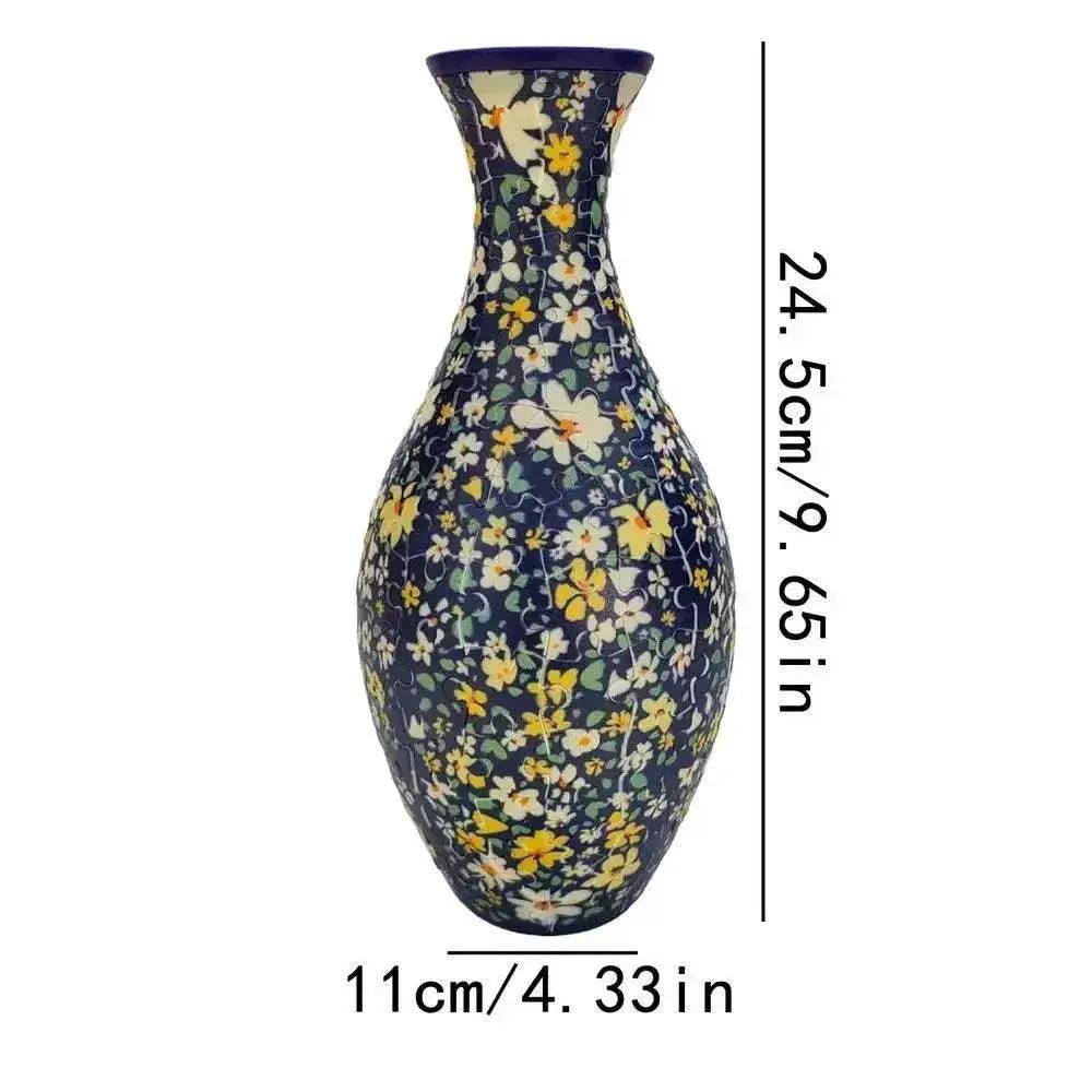 3D Puzzle Vase Flower Porcelain Design DIY Home Decor Gift - ToylandEU™