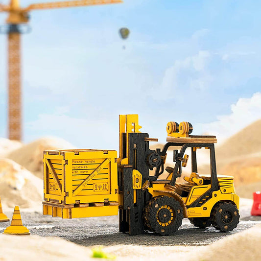 3D Wooden Construction Truck Puzzles Set for Kids - Fun & Learning - ToylandEU