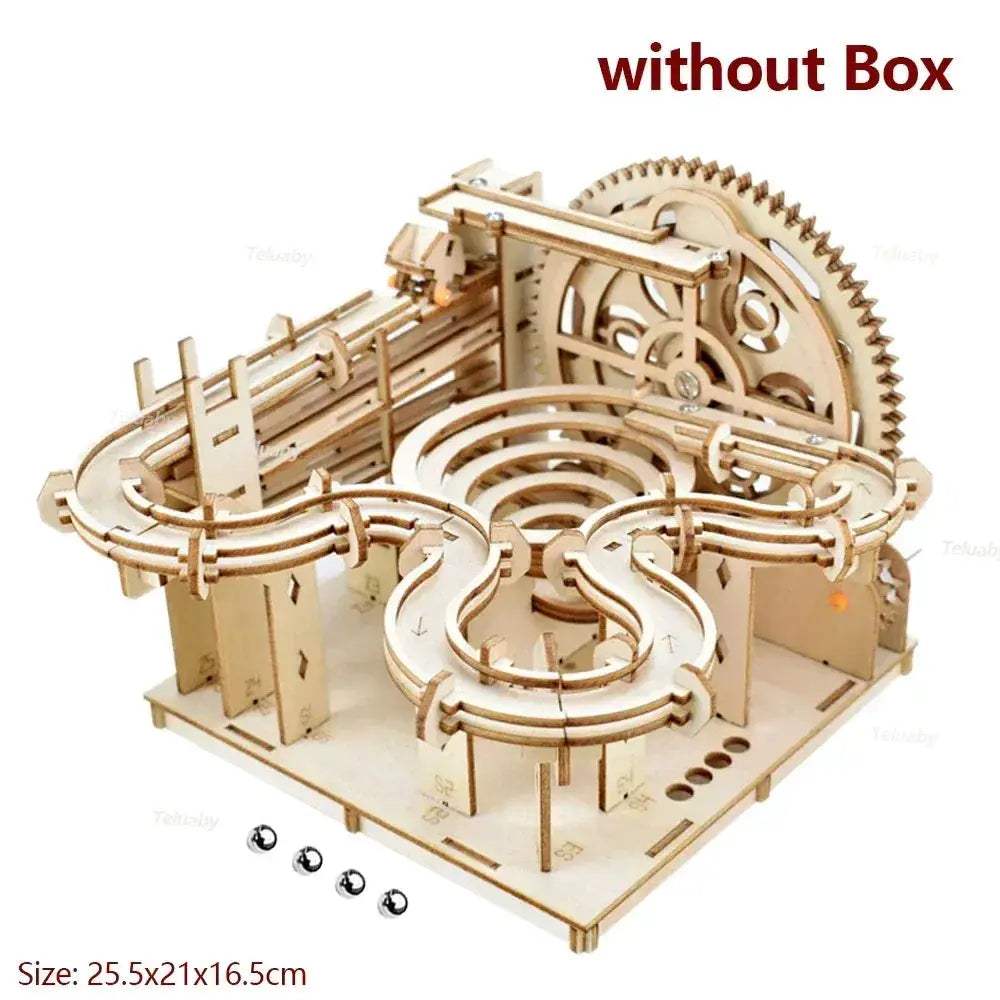 3D Wooden Puzzle Marble Run Kit For STEM Learning Fun - ToylandEU