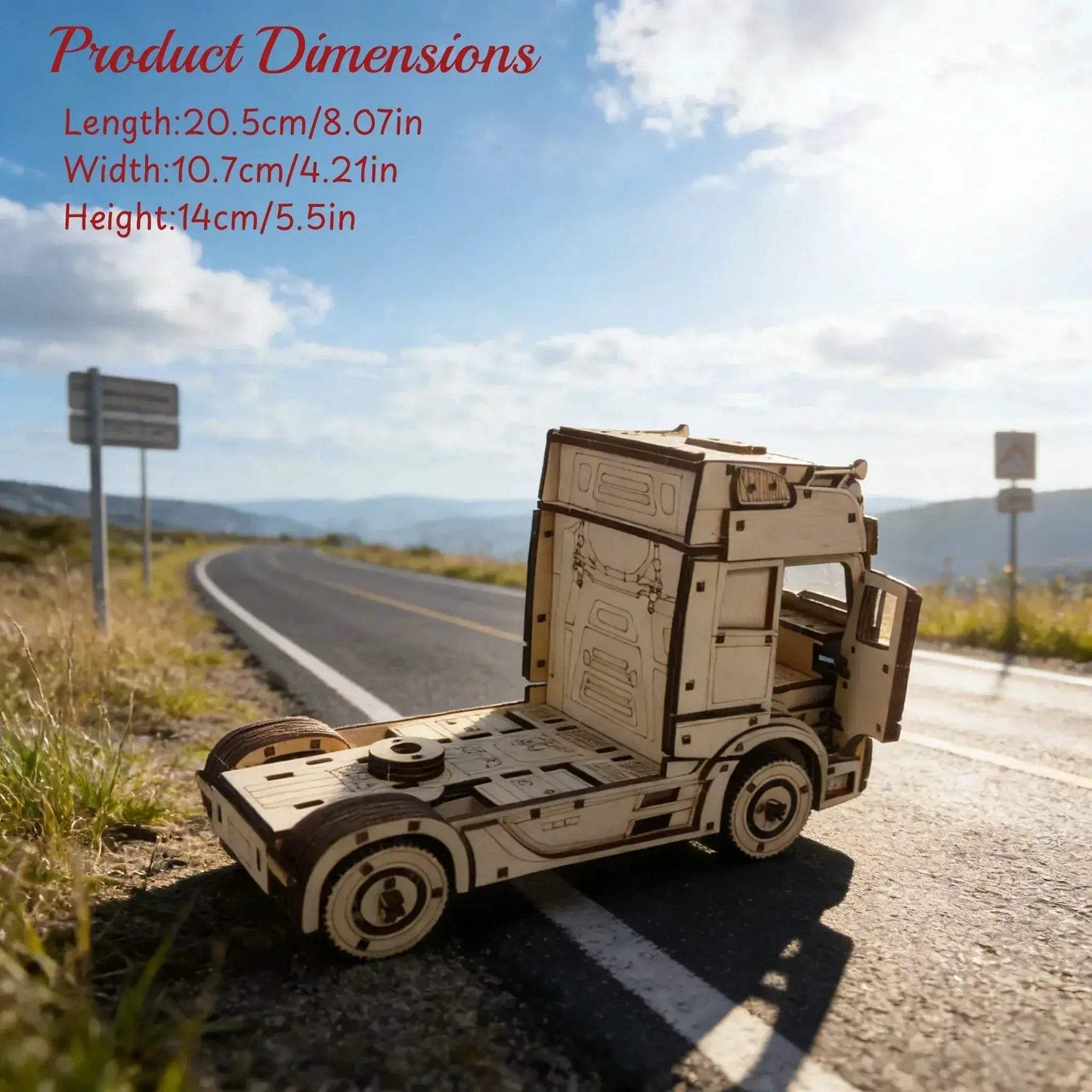 3D Wooden Truck Puzzle Model Kit For Gift Decor - ToylandEU™
