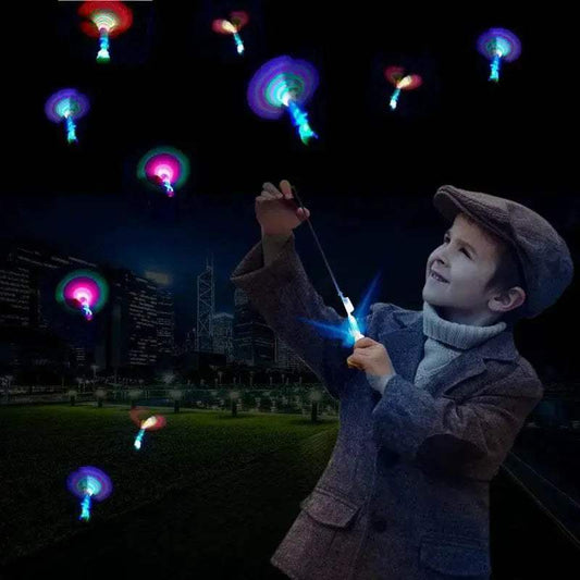 3Pcs Lot Rocket Slingshot Flying Set with LED Light Toy - ToylandEU