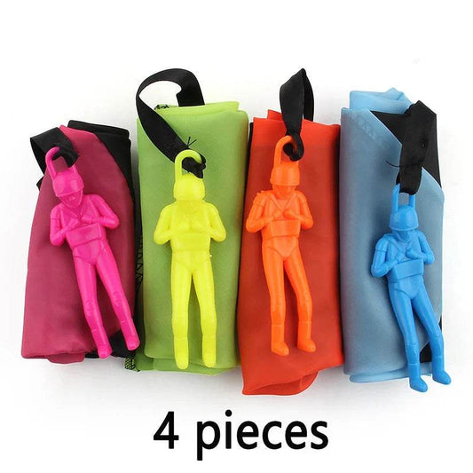 4-Pack Mini Parachute Soldiers - Fun Outdoor Game for Kids - ToylandEU