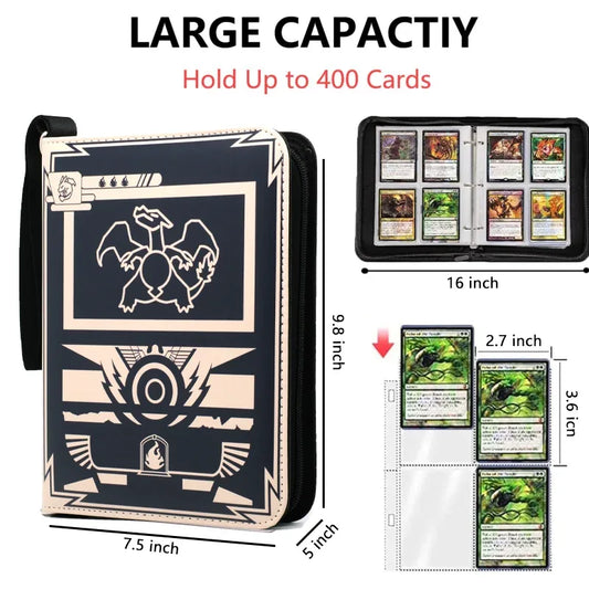 400 Card Binder With Zipper Pockets For Trading Cards - ToylandEU