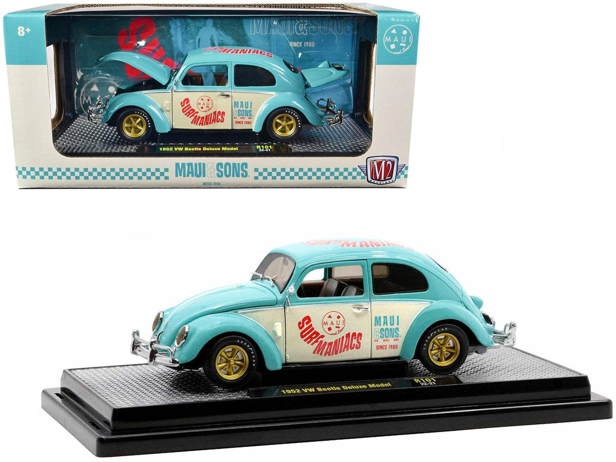 1952 Volkswagen Beetle Deluxe | 1/24 Diecast | M2 Machines | Light Blue