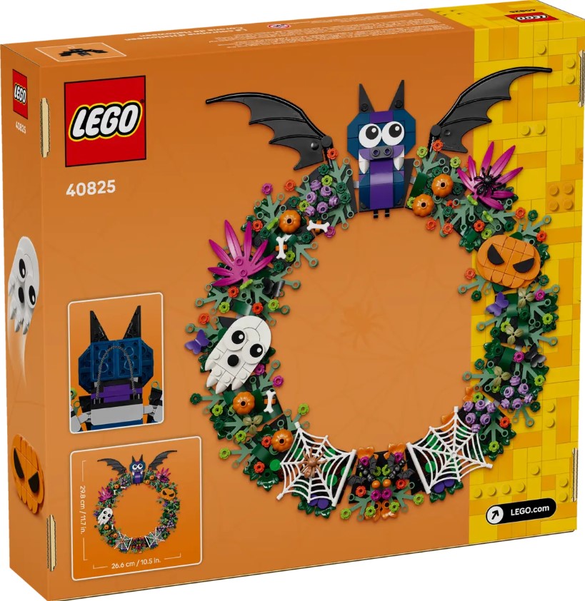 LEGO® Halloween Wreath | 617 Piece Building Set | Ages 12 And Up