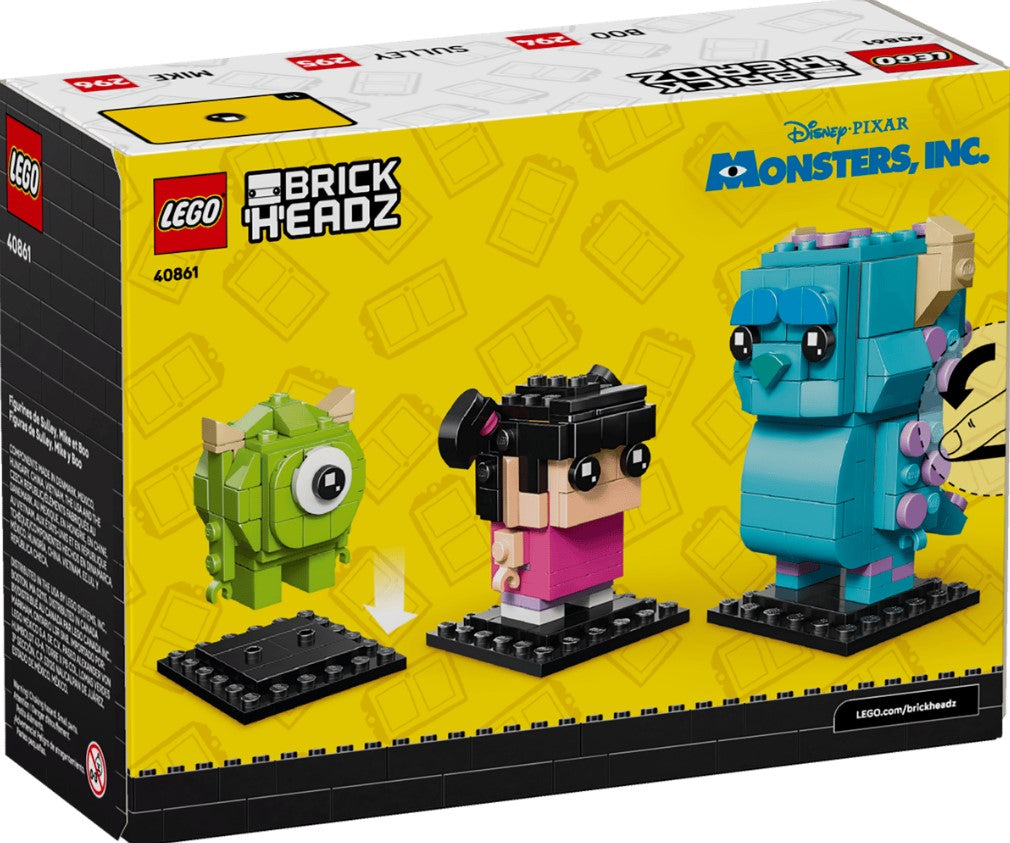 LEGO® BrickHeadz Disney Figures | Sulley, Mike And Boo | 303 Pieces | Ages 10+