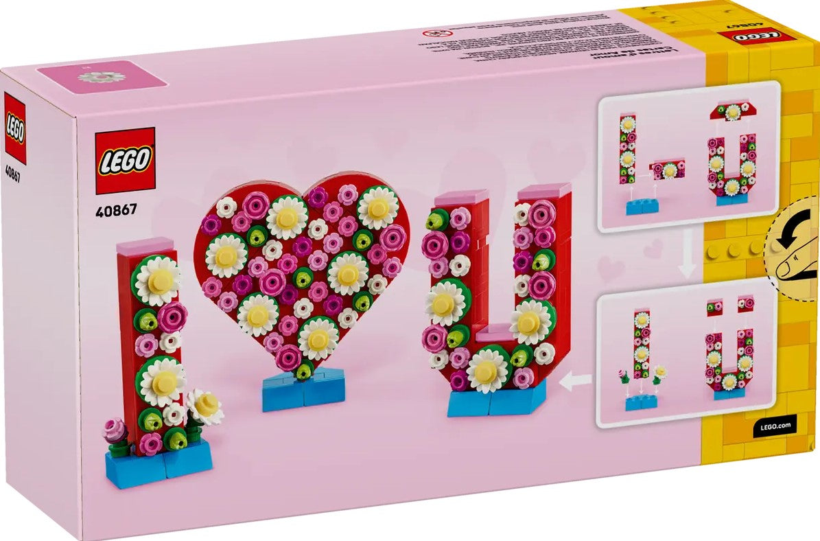 LEGO® Love Letters Building Set | 345 Pieces | Ages 8 Plus | Heart Decor