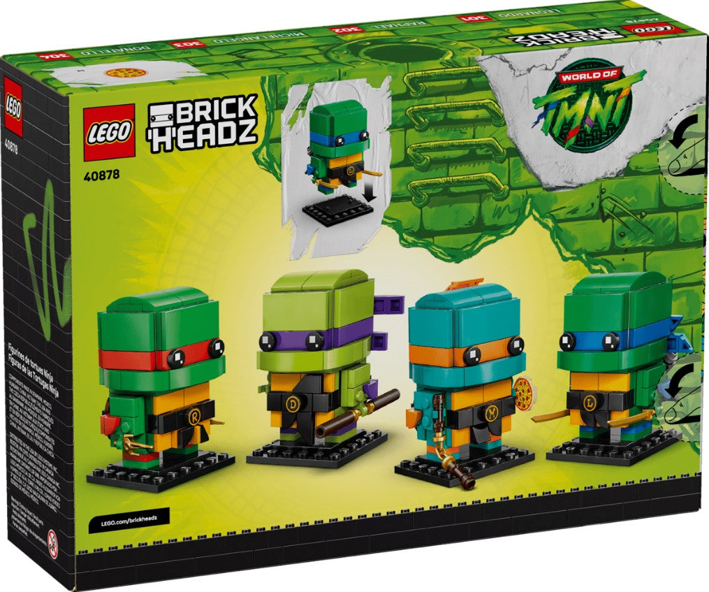 LEGO® BrickHeadz Teenage Mutant Ninja Turtles Figures | 567 Pieces | Ages 10+