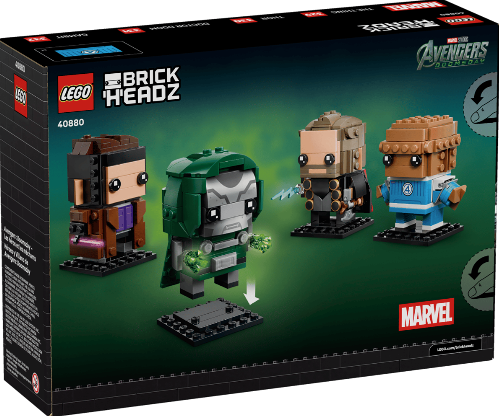 LEGO® BrickHeadz Avengers Doomsday Set | 467 Pieces | 4 Figures Ages 10+