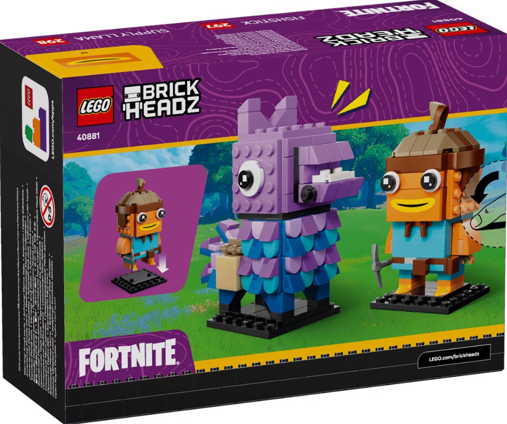 LEGO® BrickHeadz Fortnite Figures | Supply Llama And Fishstick | 300 Pieces