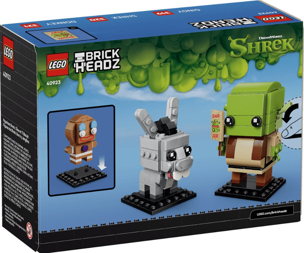 LEGO® BrickHeadz Figures | 259 Pieces | Ages 10 And Up | Shrek Donkey Gingy