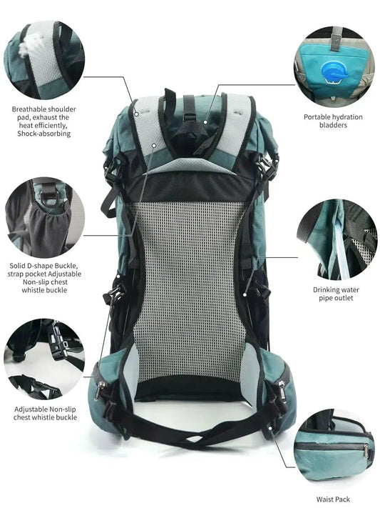 40L Outdoor Hiking Backpack Waterproof Ergonomic - ToylandEU™