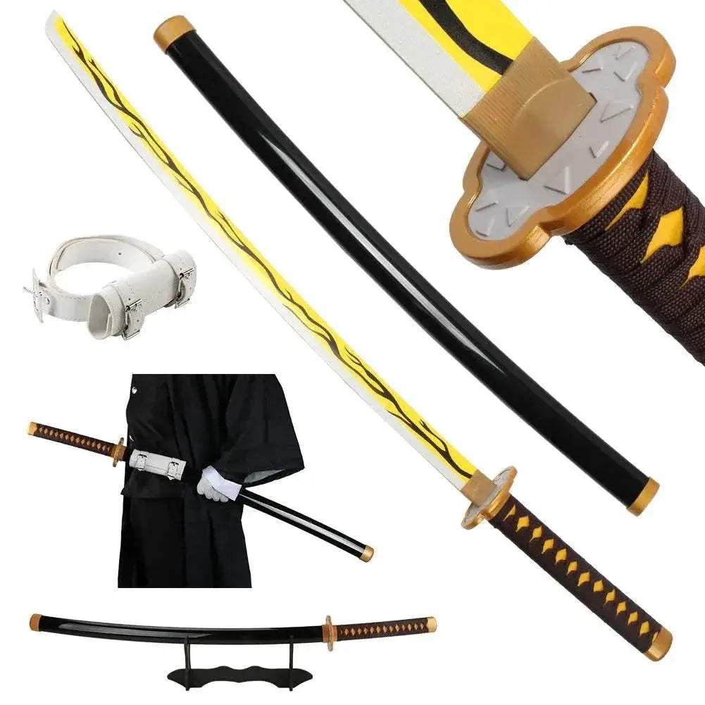 41 Inch Demon Slayer Samurai Katana Sword With Belt And Holder - ToylandEU™