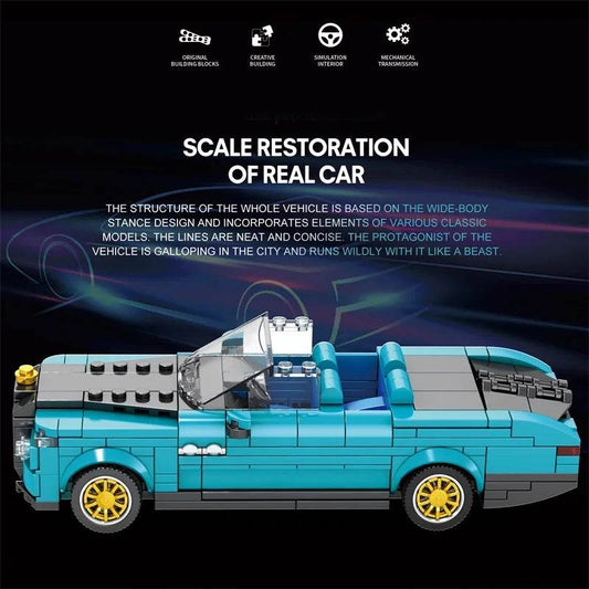 417PCS Retro Luxury Cars Model Building Blocks 1:24 Scale - ToylandEU