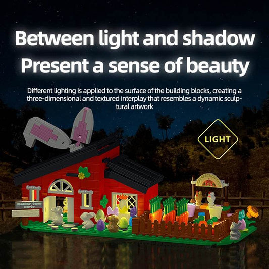 445PCS Rabbit Farm House Building Blocks Educational Toy - ToylandEU