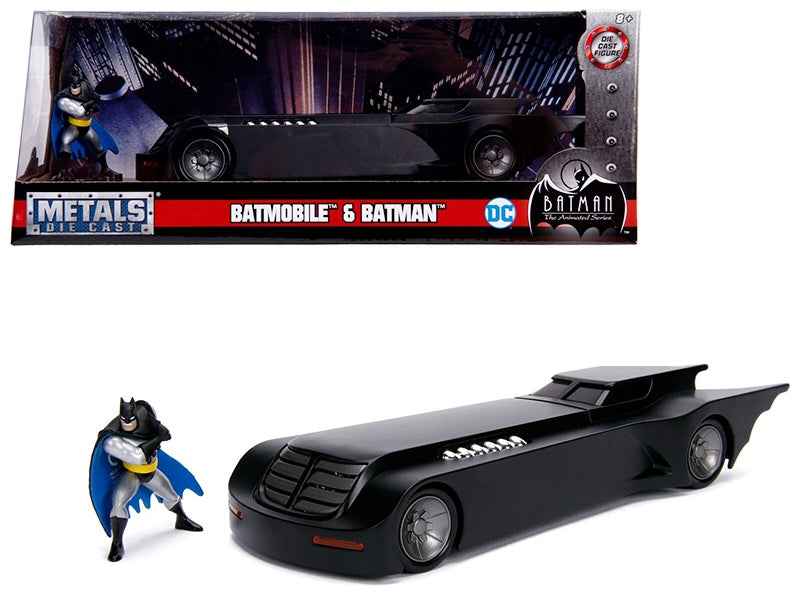 Batmobile Diecast Model | 1/24 Scale | With Batman Figure | Animated Series