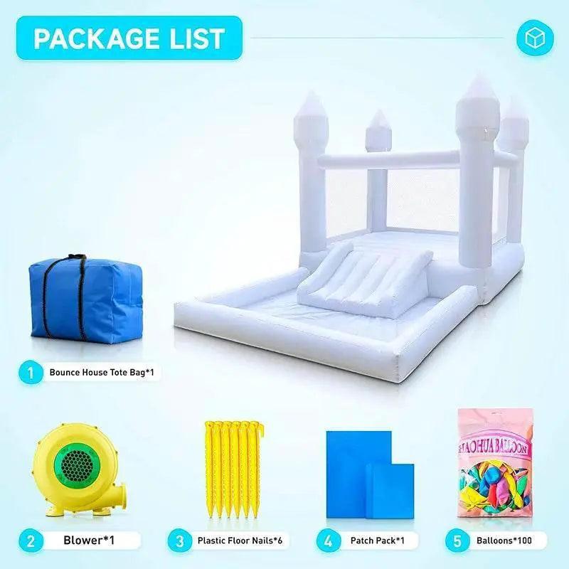 4M Oxford Bounce House With Ball Pool Slide For Kids - ToylandEU™