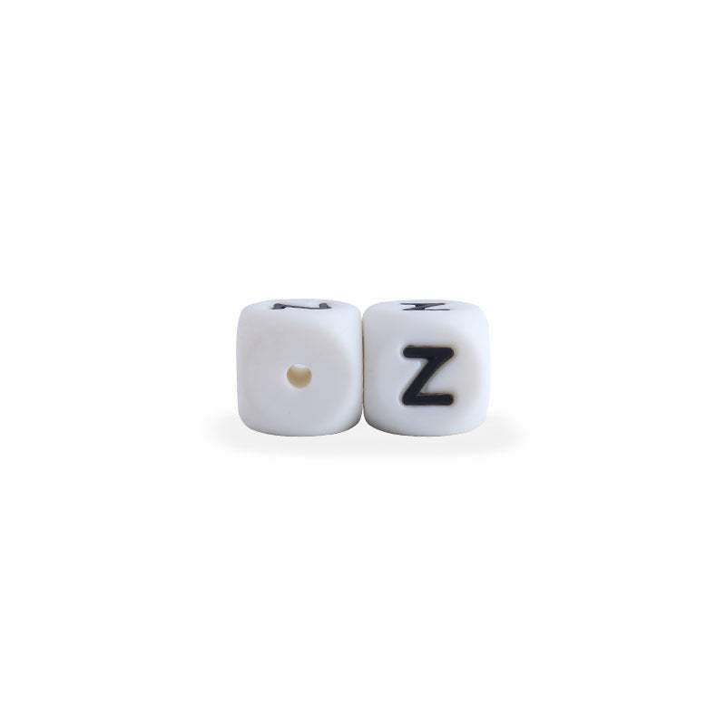 Silicone Letter Beads For Pacifier Chains | 12 mm