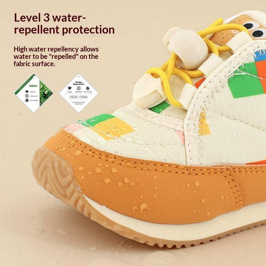Kids' Snow Boots | Synthetic leather + Fabric Upper | Soft Sole | Ages Toddler (4–6 years)