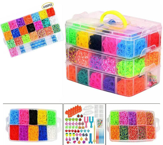5 Color Loom Bands Bracelet Kit Toyland EU - ToylandEU™