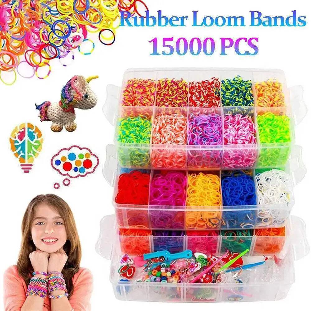 5 Color Loom Bands Bracelet Kit Toyland EU - ToylandEU™