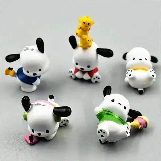 Sanrio Danshi Five Piece Figure Set Pochacco Melody Kawaii - ToylandEU