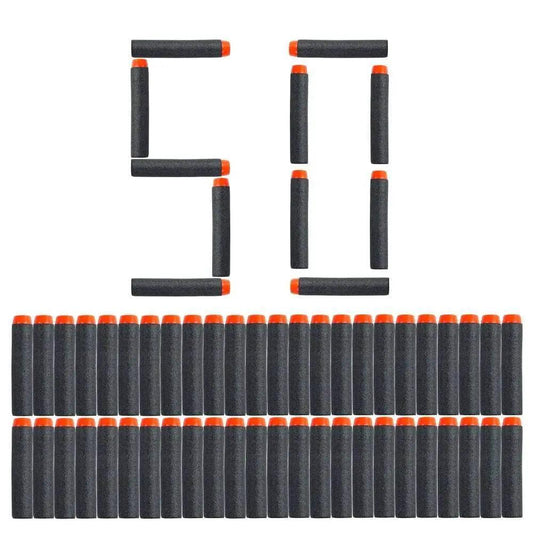 50pcs 8colors Soft Bullet Head Foam Bullets for Nerf Toys - ToylandEU™