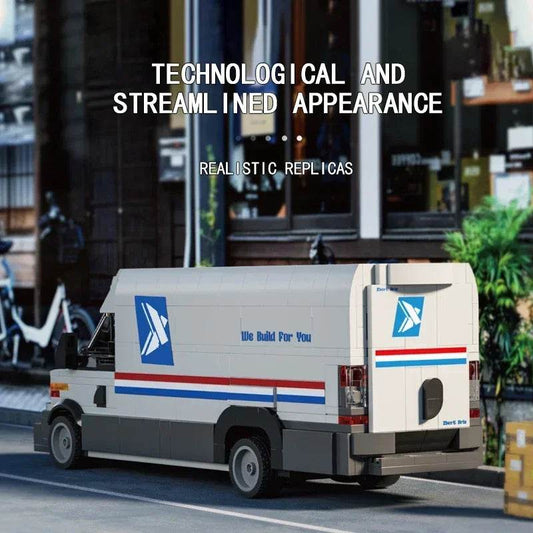 526PCS Postal Truck Building Blocks City Mail Transport Car - ToylandEU