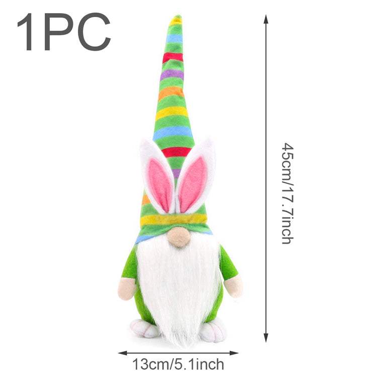 Easter Faceless Dwarf Doll Holding Carrot | Easter Decoration | Doll
