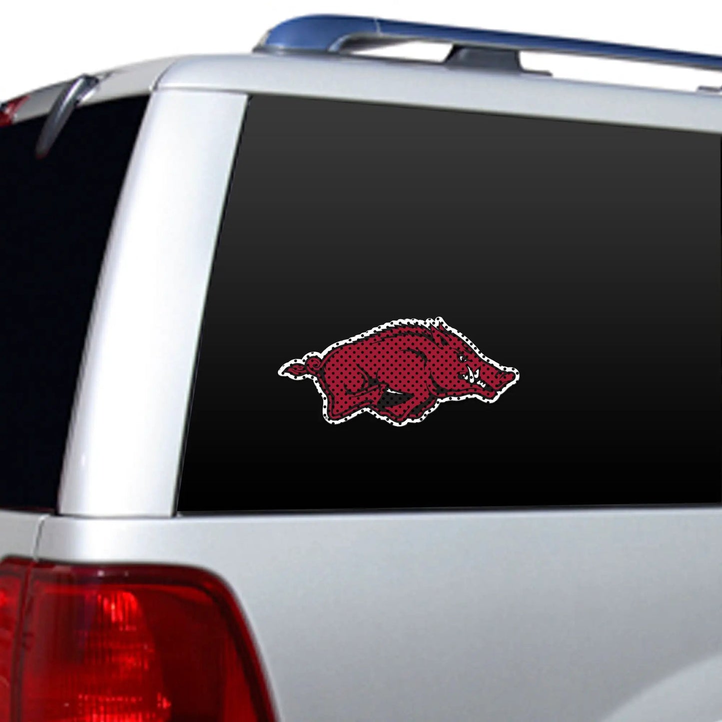 Arkansas Razorbacks Window Film 12 Inch Die Cut