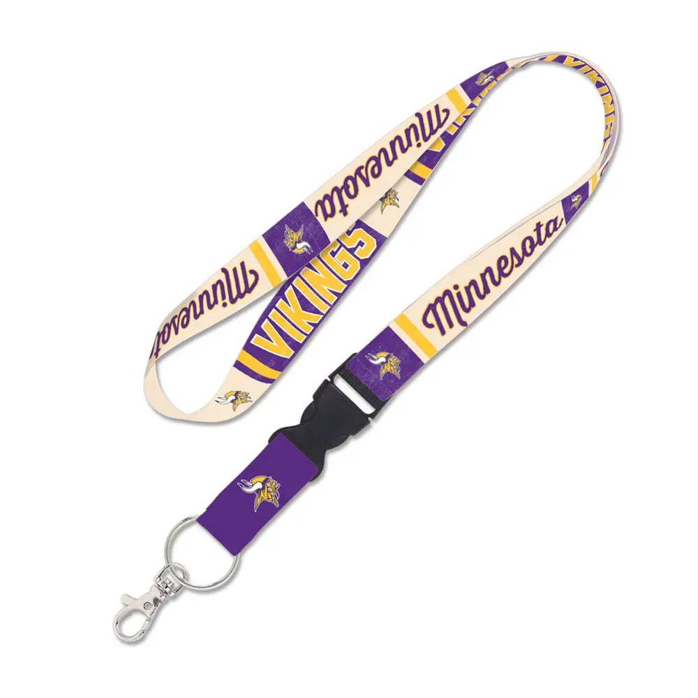Minnesota Vikings Lanyard with Detachable Buckle Vintage