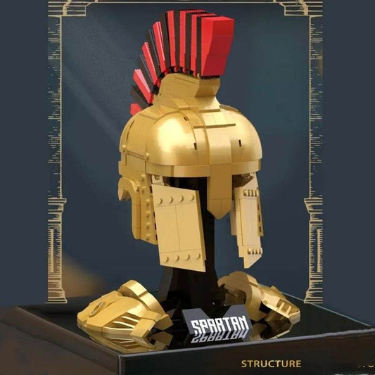 591PCS Spartan Helmet Building Blocks Ancient Greek Decorative Model - ToylandEU
