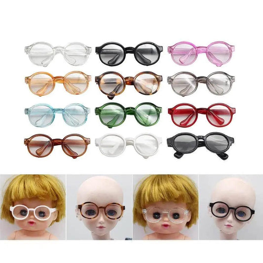 6.5cm 9cm Transparent Plastic Glasses For BJD Labubu Dolls - ToylandEU™