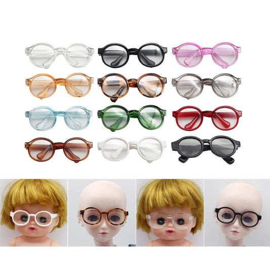 6.5cm 9cm Transparent Plastic Glasses For BJD Labubu Dolls - ToylandEU