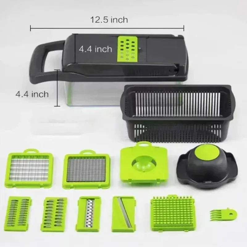 6-In-1 Vegetable Chopper And Mandoline Slicer With Safe Container - ToylandEU