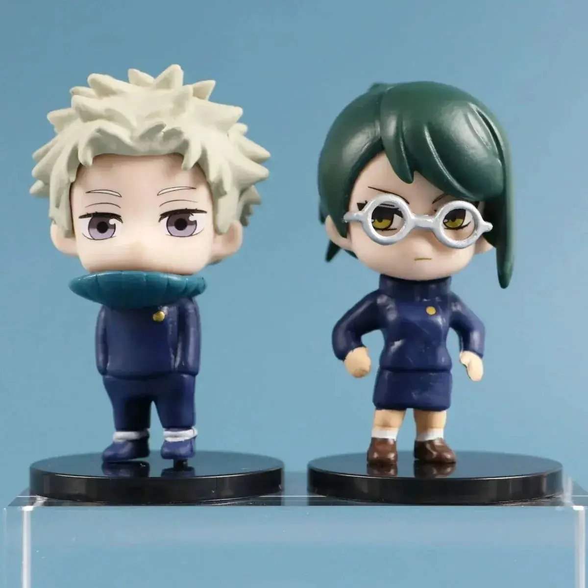 6 Pcs Set Jujutsu Kaisen Gojo Satoru Geto Suguru Zenin Maki Inumaki Toge Panda Yuta Okkotsu Figures, Kawaii Chibi Mini Anime Figurines PVC JJK Model Statue Toys 6-8 cm - ToylandEU