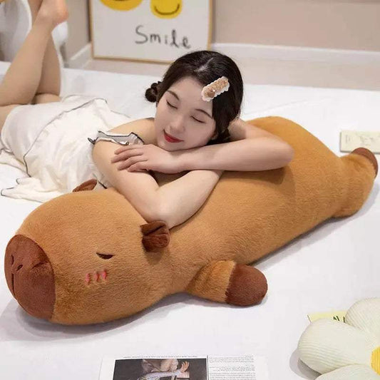 60cm-100cm Kawaii Cartoon Capybara Plush Doll Pillow Decor - ToylandEU