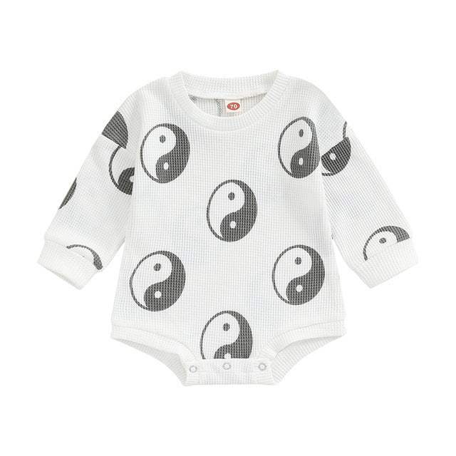 Baby Knitted Long-Sleeve One-Piece Suit | Cotton | Baby & Children's One-Pieces