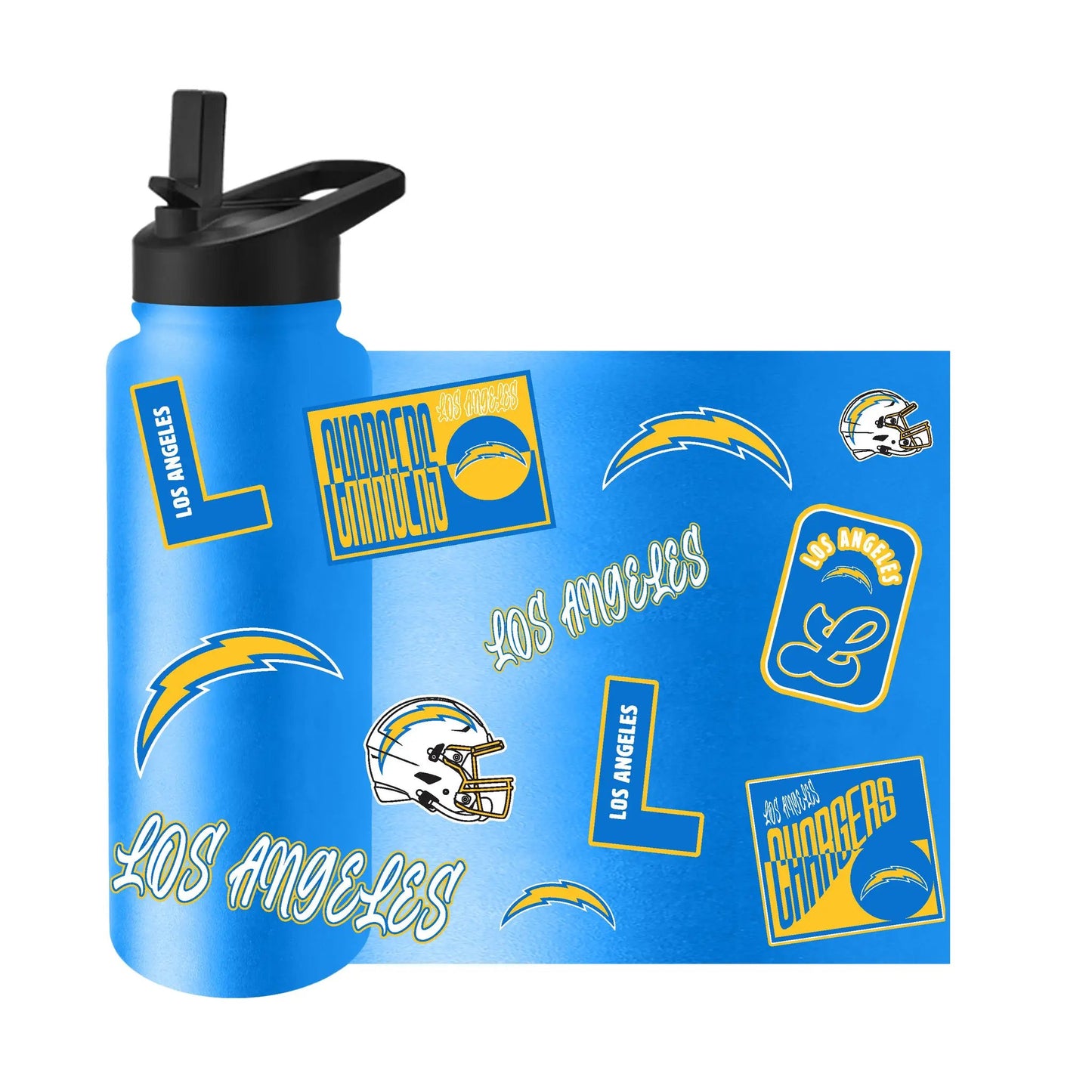 Los Angeles Chargers Quencher Bottle 34oz Stainless Steel Dreamweave