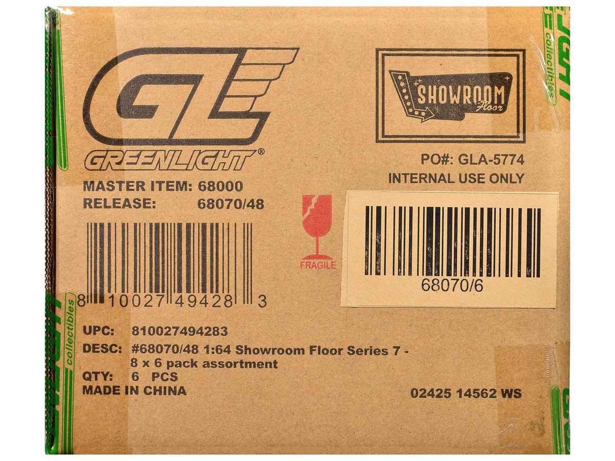Showroom Floor Series 7 Set of 6 Cars | 1/64 Diecast Model Car | Greenlight | Showroom Floor Series